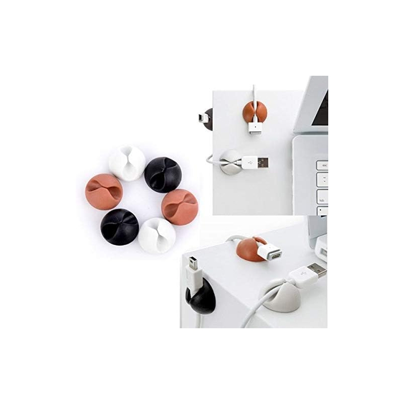 مجموعه 33 عددی اورگانایزر سیم و کابل گرد چسب دار 25 میلی متری مجموعه 33 عددی اورگانایزر سیم و کابل گرد چسب دار 25 میلی متری