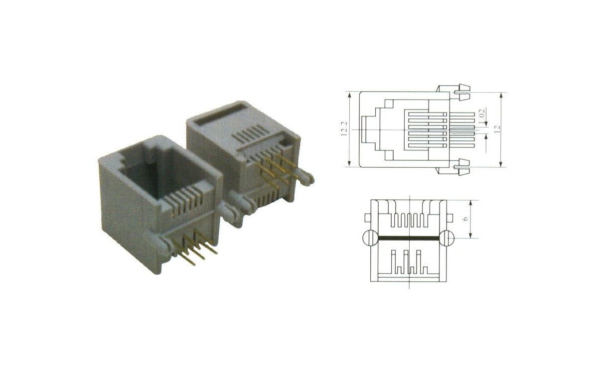 مجموعه 35 عددی سوکت تلفن رایت مادگی 6P6C