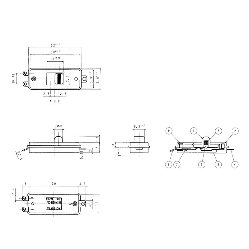 مجموعه 35 عددی کلید سه حالته کشویی ژاپنی SHINDEN مدل SDS-105EX مجموعه 35 عددی کلید سه حالته کشویی ژاپنی SHINDEN مدل SDS-105EX