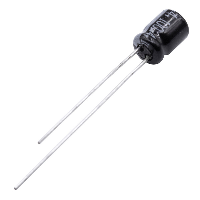 مجموعه 4 عددی خازن الکترولیتی 100uF / 4V ژاپنی مارک Matsushita Panasonic بسته200 تایی مجموعه 4 عددی خازن الکترولیتی 100uF / 4V ژاپنی مارک Matsushita Panasonic بسته200 تایی