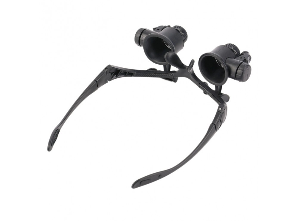 ذره بین عینکی دوچشمی 4 لنز 10X,15X, 20X,25X مدل 9892GJ ذره بین عینکی دوچشمی 4 لنز 10X,15X, 20X,25X مدل 9892GJ