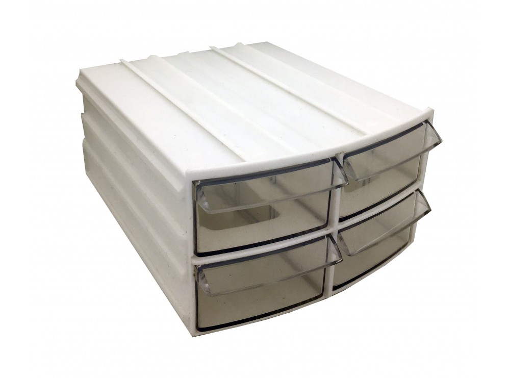 جعبه قطعات کشویی 4 خانه 120x105x60mm جعبه قطعات کشویی 4 خانه 120x105x60mm