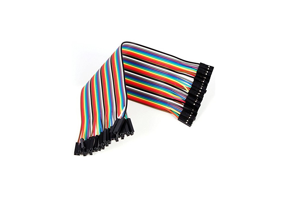 مجموعه 4 عددی سیم جامپر ماده به ماده 30cm فلت 40 رشته