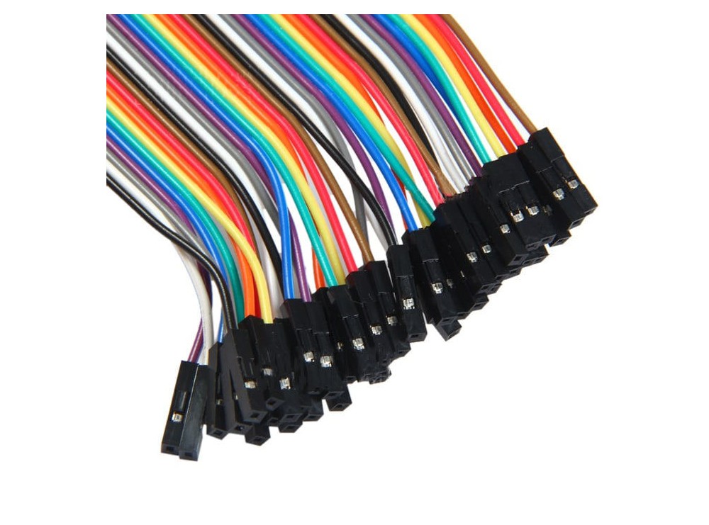 مجموعه 4 عددی سیم جامپر نر به ماده 30cm فلت 40 رشته