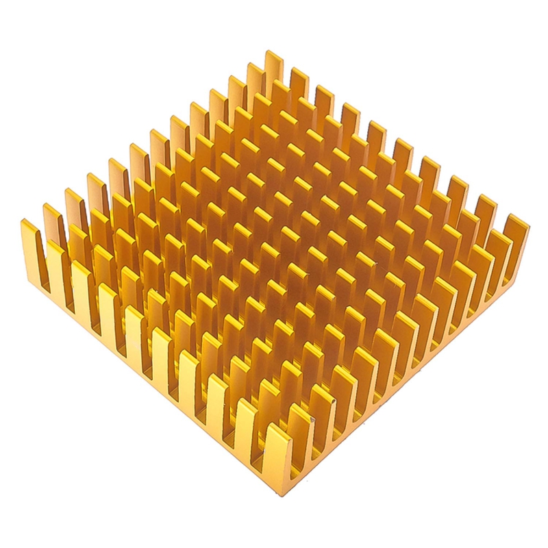 مجموعه 4 عددی هیت سینک طلایی مربعی سایز 45x45x10mm مجموعه 4 عددی هیت سینک طلایی مربعی سایز 45x45x10mm