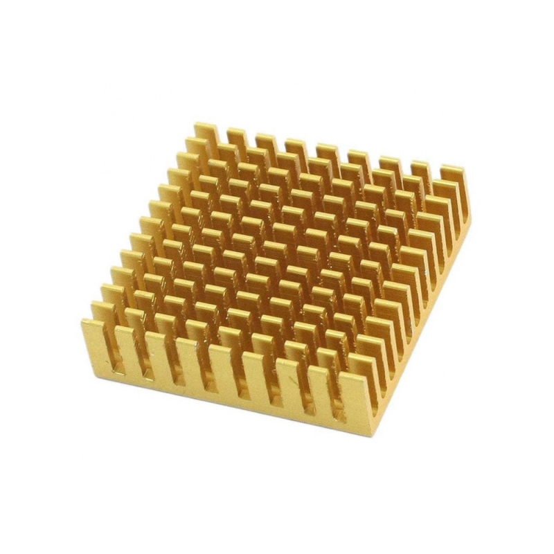 مجموعه 4 عددی هیت سینک طلایی مربعی سایز 45x45x10mm مجموعه 4 عددی هیت سینک طلایی مربعی سایز 45x45x10mm