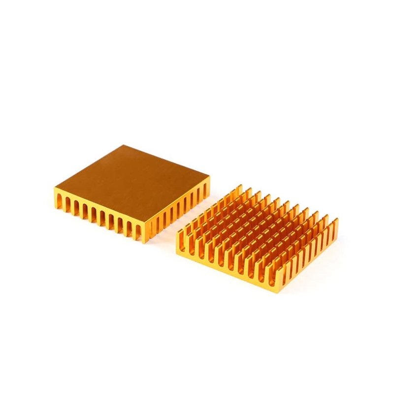 مجموعه 4 عددی هیت سینک طلایی مربعی سایز 45x45x10mm مجموعه 4 عددی هیت سینک طلایی مربعی سایز 45x45x10mm