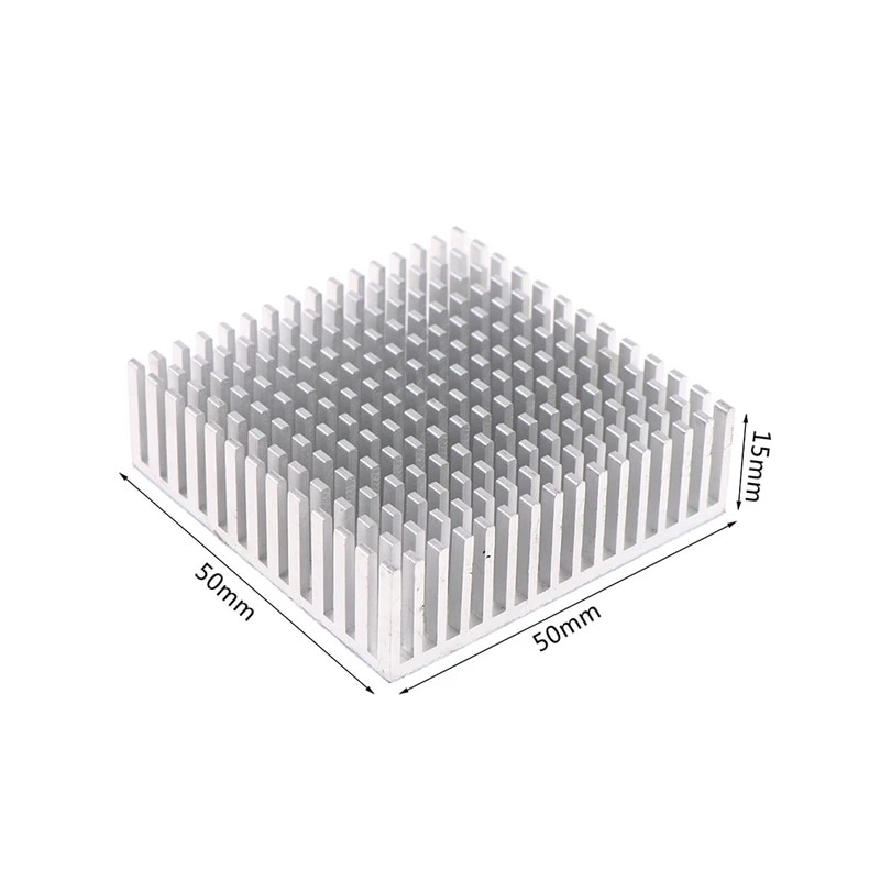 مجموعه 4 عددی هیت سینک آلومینیومی سایز 50x50x15mm مجموعه 4 عددی هیت سینک آلومینیومی سایز 50x50x15mm