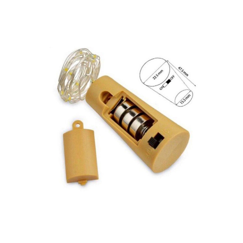 مجموعه 4 عددی ریسه LED مفتولی سفید آفتابی دو متری طرح درب بطری مجموعه 4 عددی ریسه LED مفتولی سفید آفتابی دو متری طرح درب بطری