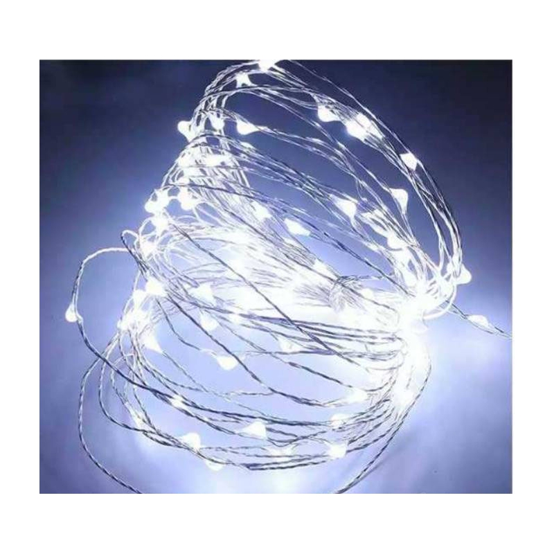 مجموعه 4 عددی ریسه LED مفتولی سفید مهتابی دو متری مدل باتری قلمی مجموعه 4 عددی ریسه LED مفتولی سفید مهتابی دو متری مدل باتری قلمی