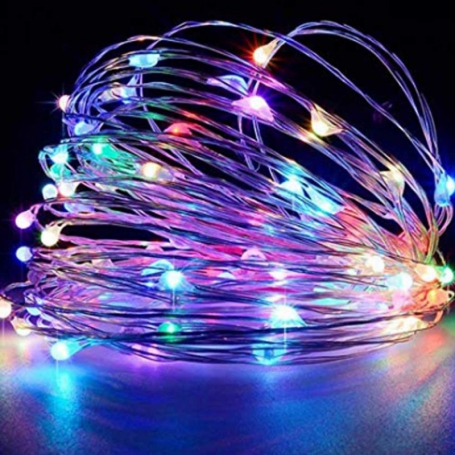 مجموعه 4 عددی ریسه LED مفتولی هفت رنگ سه متری مدل باتری قلمی مجموعه 4 عددی ریسه LED مفتولی هفت رنگ سه متری مدل باتری قلمی