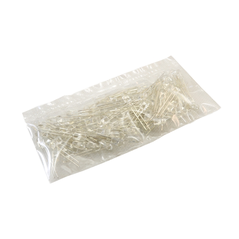 مجموعه 4 عددی LED اوال 5mm سبز شفاف بسته100 تایی