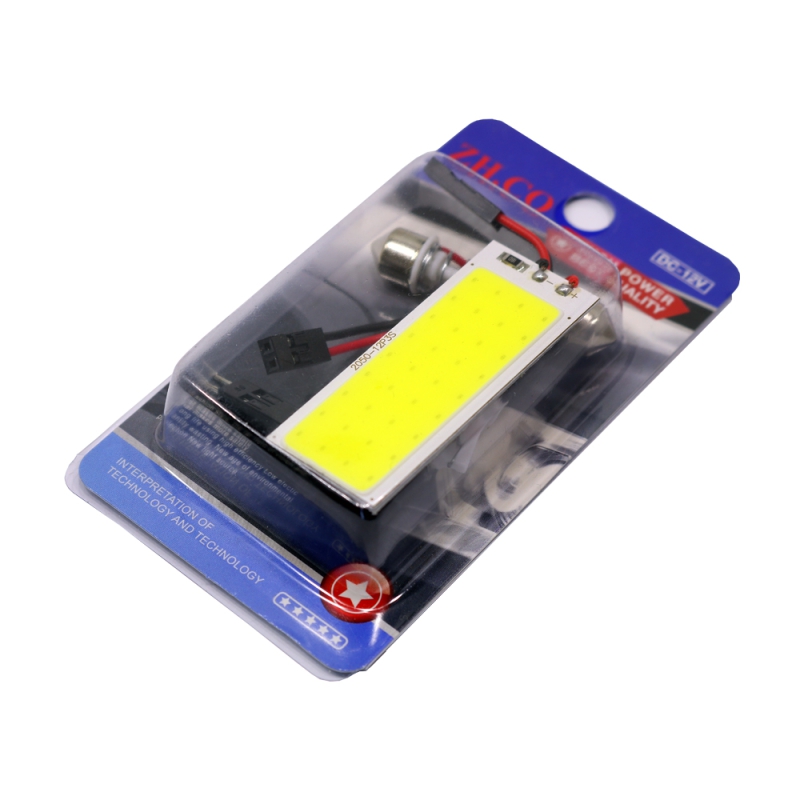 مجموعه 4 عددی LED COB سقفی خودرو 12V سفید مهتابی سایز 2050