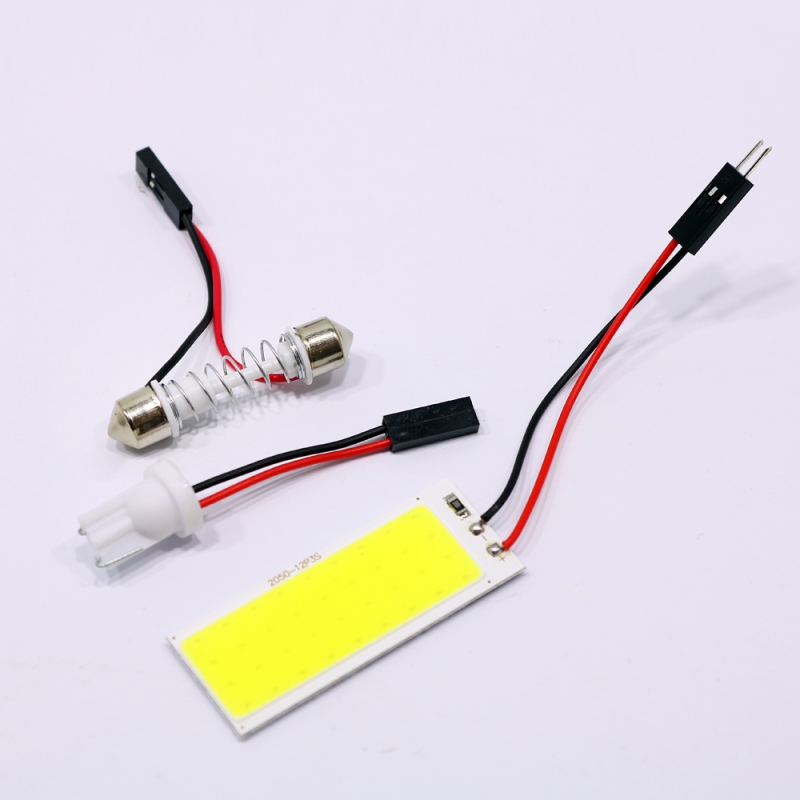 مجموعه 4 عددی LED COB سقفی خودرو 12V سفید مهتابی سایز 2050