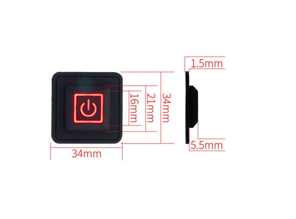 مجموعه 4 عددی کلید on/off سه وضعیته 12-5 ولت کنترل حرارت مخصوص پد حرارتی