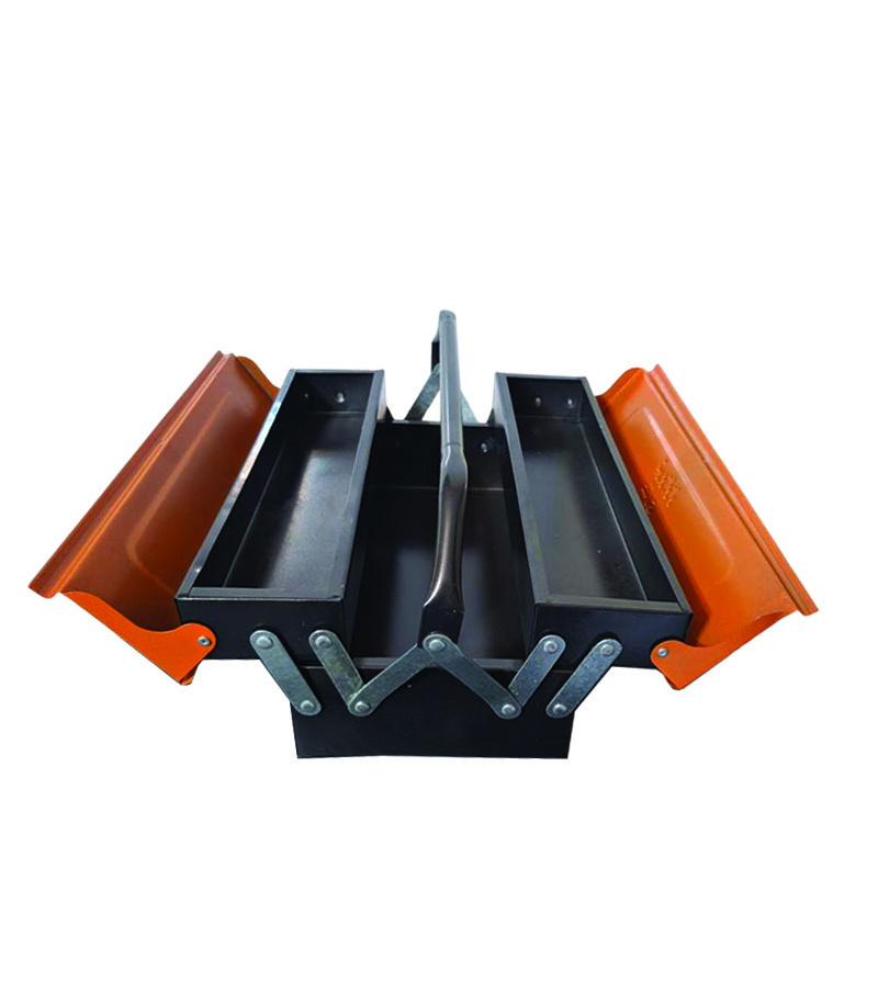 جعبه ابزار فلزی 40 سانت 2 طبقه تبریز ابزار غفاری مدل 402 جعبه ابزار فلزی 40 سانت 2 طبقه تبریز ابزار غفاری مدل 402