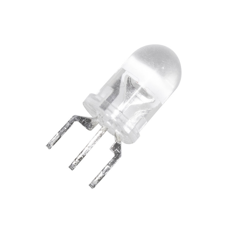 مجموعه 40 عددی LED شفاف دورنگ سبز-نارنجی 5mm کاتد مشترک پایه کوتاه