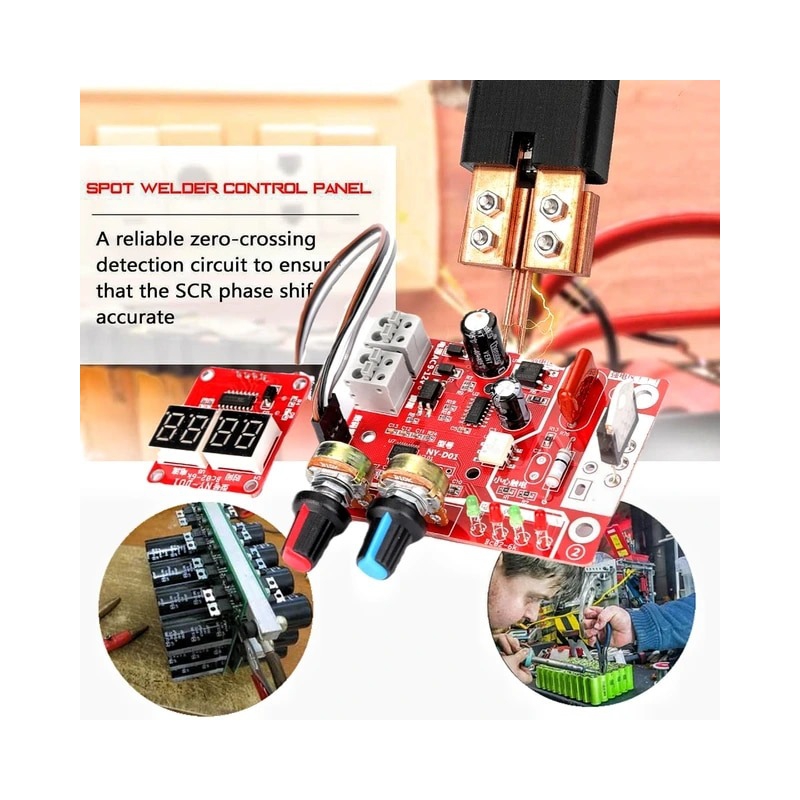 برد کنترلر دستگاه نقطه جوش باتری 40 آمپر مدل NY-D02