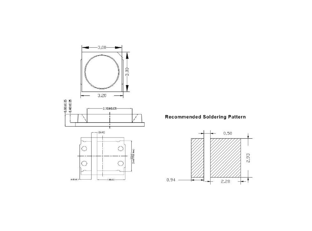 مجموعه 40 عددی SMD LED سفید مهتابی 6V پکیج 3030 مجموعه 40 عددی SMD LED سفید مهتابی 6V پکیج 3030