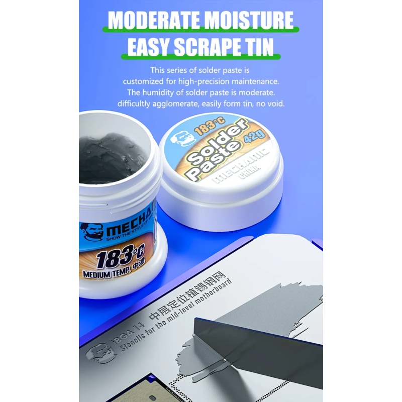 خمیر قلع 42 گرمی مرغوب مارک Mechanic مدل XGSP50