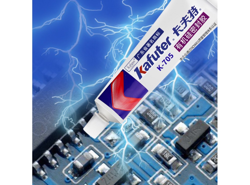 چسب سیلیکون 45 گرمی شفاف مارک Kafuter مدل K-705