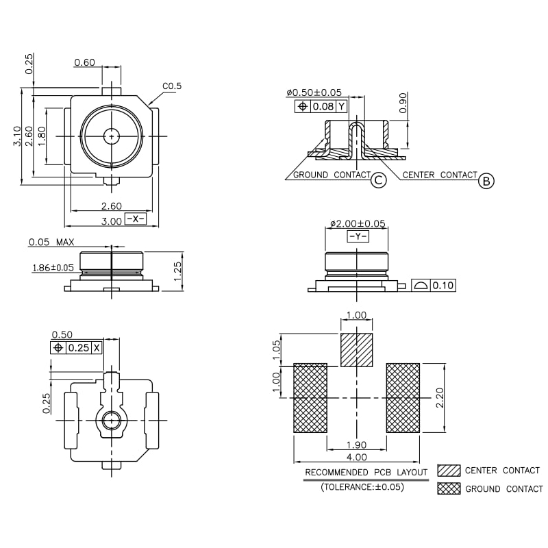 مجموعه 48 عددی کانکتور IPX UFL مجموعه 48 عددی کانکتور IPX UFL