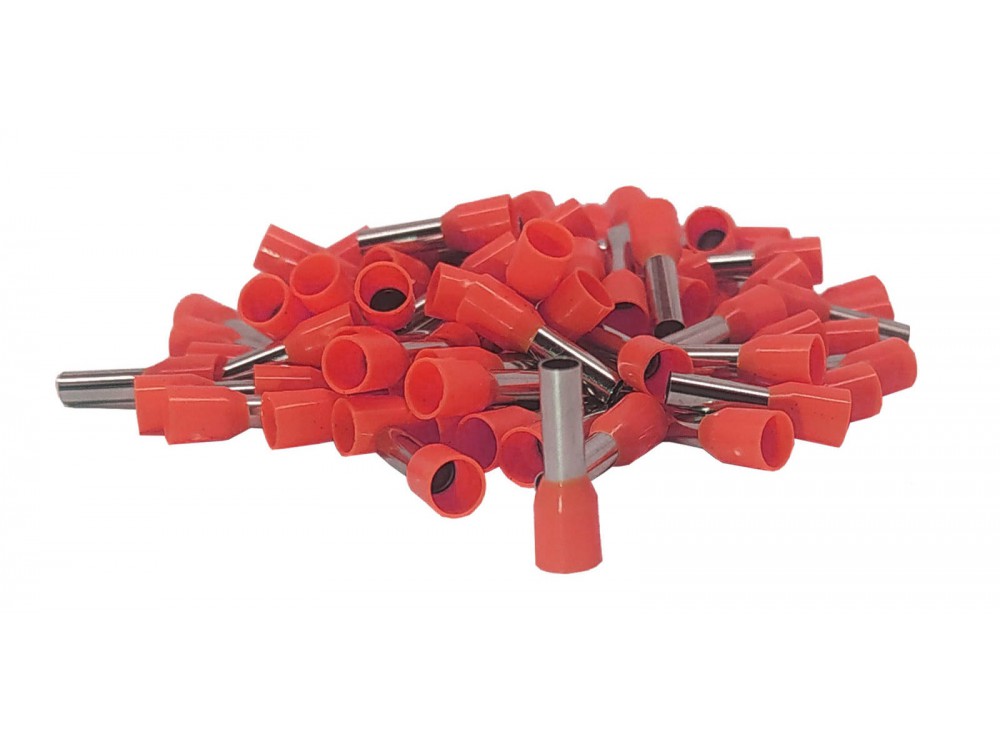 مجموعه 5 عددی وایرشو روکش دار قرمز سایز 1 مدل E1008 بسته100 تایی