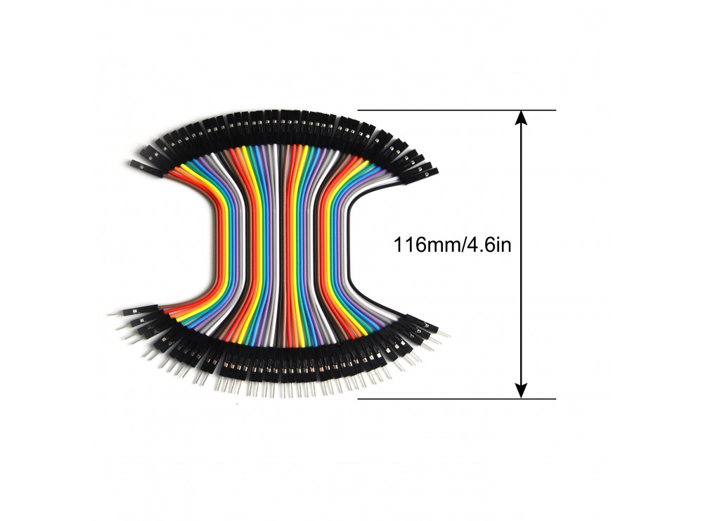 مجموعه 5 عددی سیم جامپر نر به ماده 10cm فلت 40 رشته