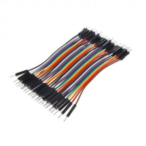 مجموعه 5 عددی سیم جامپر نر به نر 10cm فلت 40 رشته