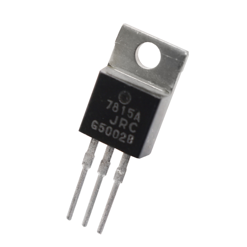 مجموعه 5 عددی رگولاتور 15+ ولت 7815 ژاپنی مارک JRC پکیج TO-220 مجموعه 5 عددی رگولاتور 15+ ولت 7815 ژاپنی مارک JRC پکیج TO-220