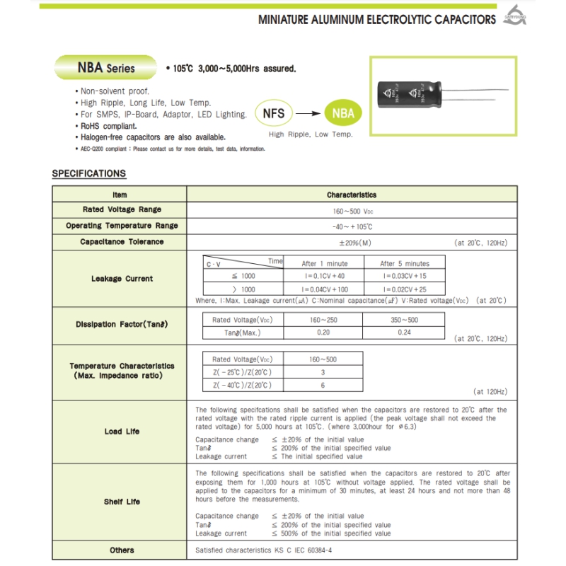 مجموعه 5 عددی خازن الکترولیتی 15uF / 250V کره ای مارک SAMYOUNG