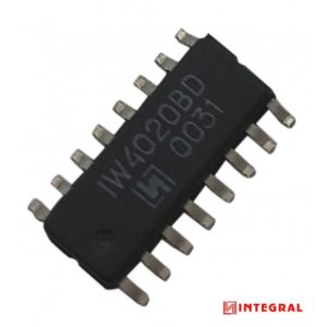 مجموعه 5 عددی تراشه شمارنده 4020BD پکیج SOP-16 مارک INTEGRAL