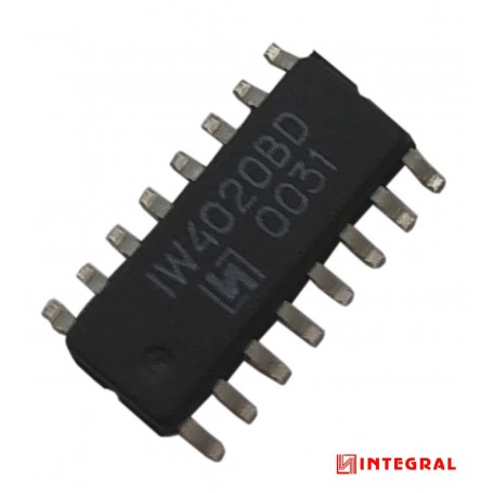 مجموعه 5 عددی تراشه شمارنده 4020BD پکیج SOP-16 مارک INTEGRAL