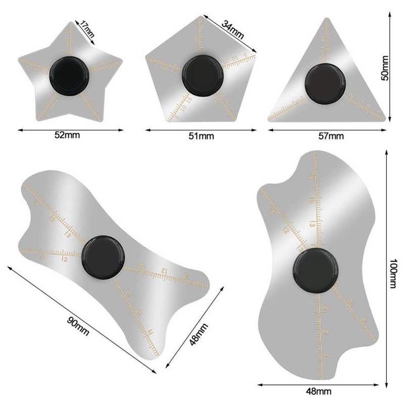 ست قاب بازکن 5 تکه استیل