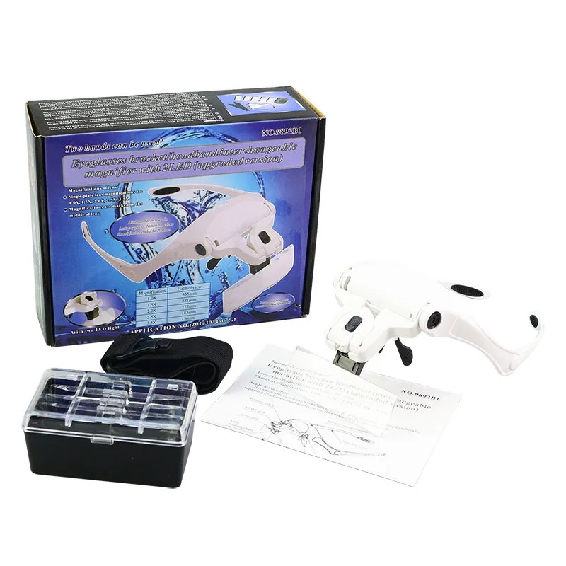 ذره بین پیشانی 5 لنز چراغدار مدل 9892B1