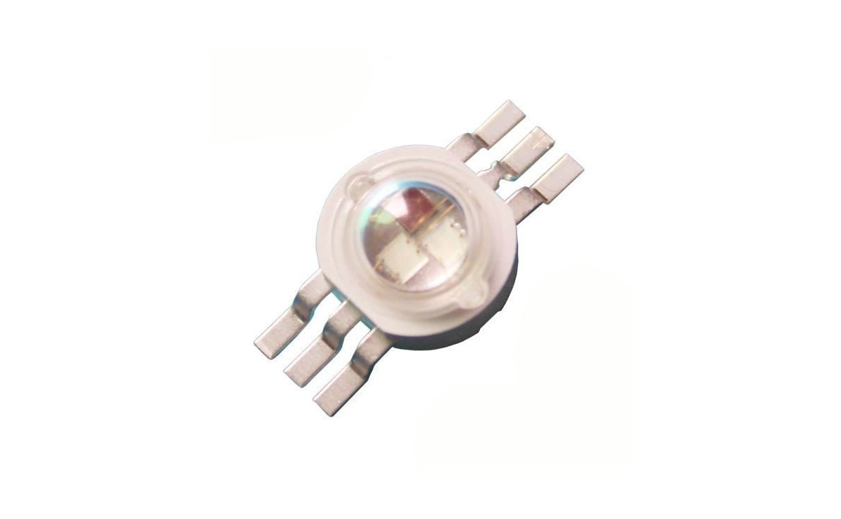 مجموعه 5 عددی پاور LED 3W RGB مدل 6 پایه مارک EVERLIGHT مجموعه 5 عددی پاور LED 3W RGB مدل 6 پایه مارک EVERLIGHT