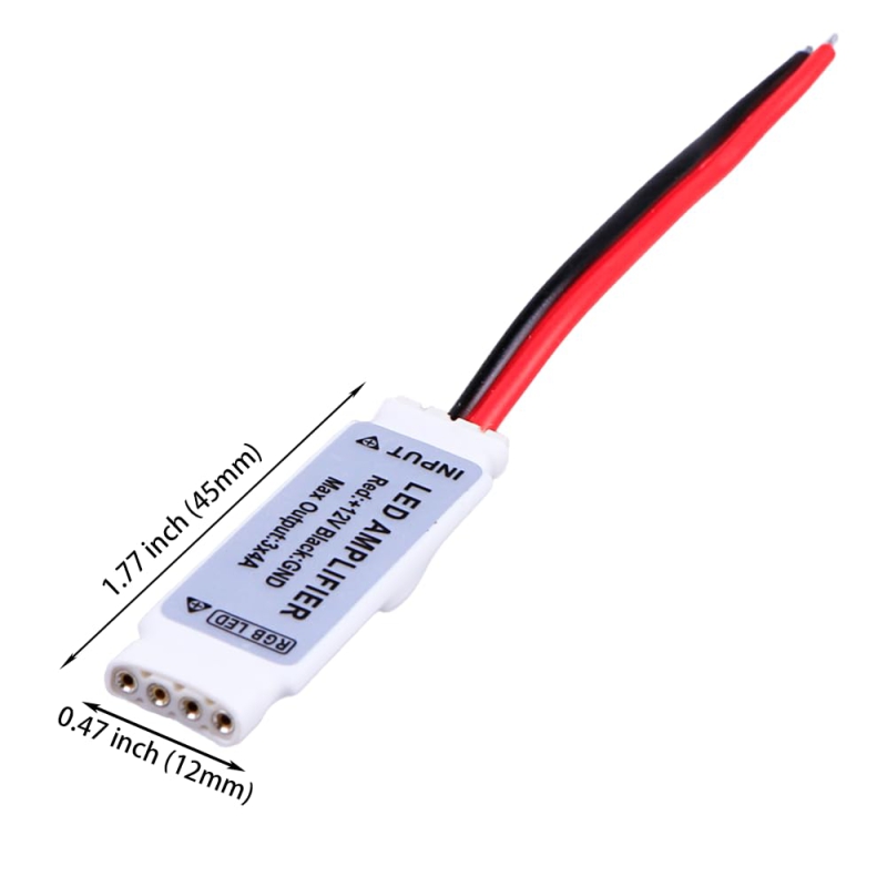 مجموعه 5 عددی تقویت کننده LED RGB نواری 12 ولت 12 آمپر با جک آداپتور مادگی مجموعه 5 عددی تقویت کننده LED RGB نواری 12 ولت 12 آمپر با جک آداپتور مادگی