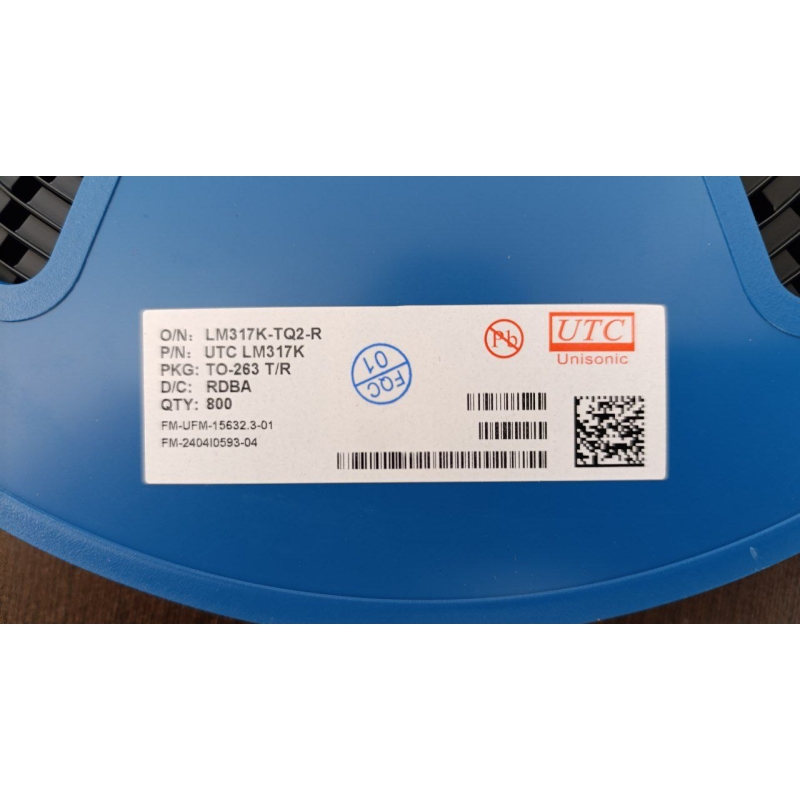 مجموعه 5 عددی رگولاتور LM317K پکیج TO-263 (D2PAk) مارک UTC