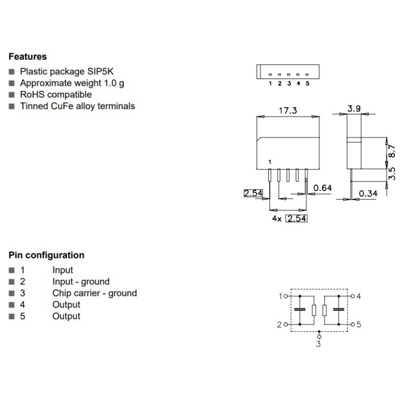 مجموعه 5 عددی فیلتر SAW میان گذر مدل X6778M مارک EPCOS مجموعه 5 عددی فیلتر SAW میان گذر مدل X6778M مارک EPCOS
