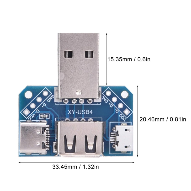 مجموعه 5 عددی مبدل USB نری به USB مادگی و Type-C و Micro USB