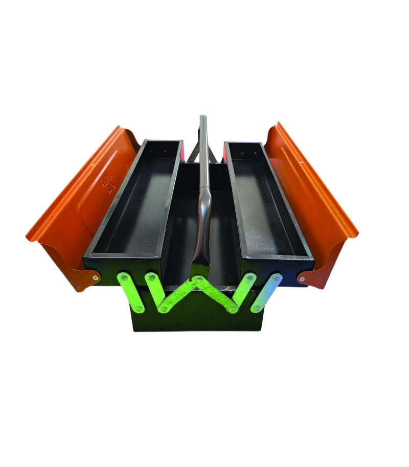 جعبه ابزار فلزی 50 سانت 2 طبقه تبریز ابزار غفاری مدل 502