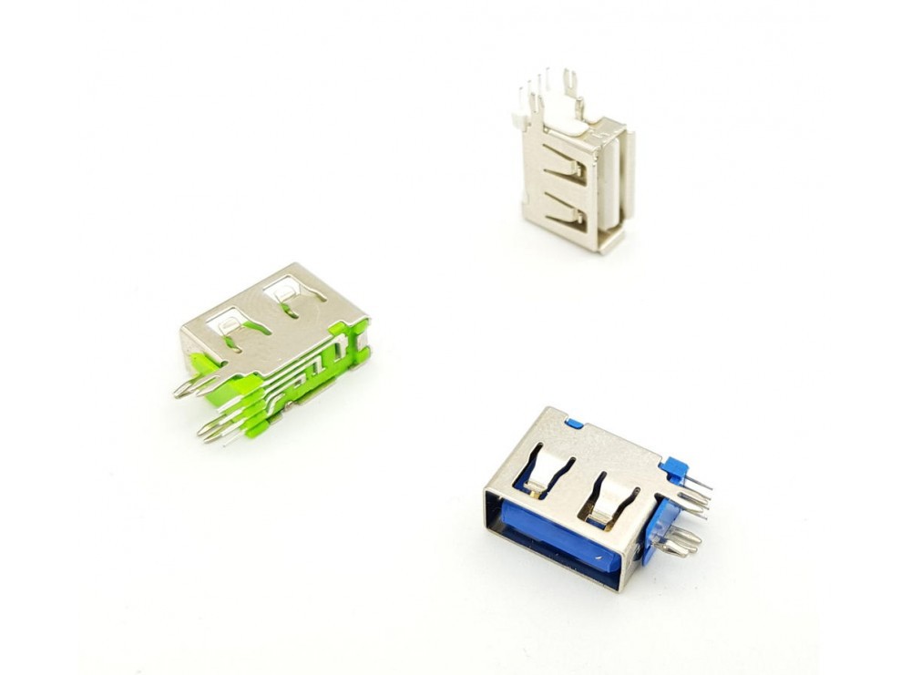 مجموعه 53 عددی کانکتور USB-A مادگی ایستاده رایت کوتاه 10mm رنگ نارنجی