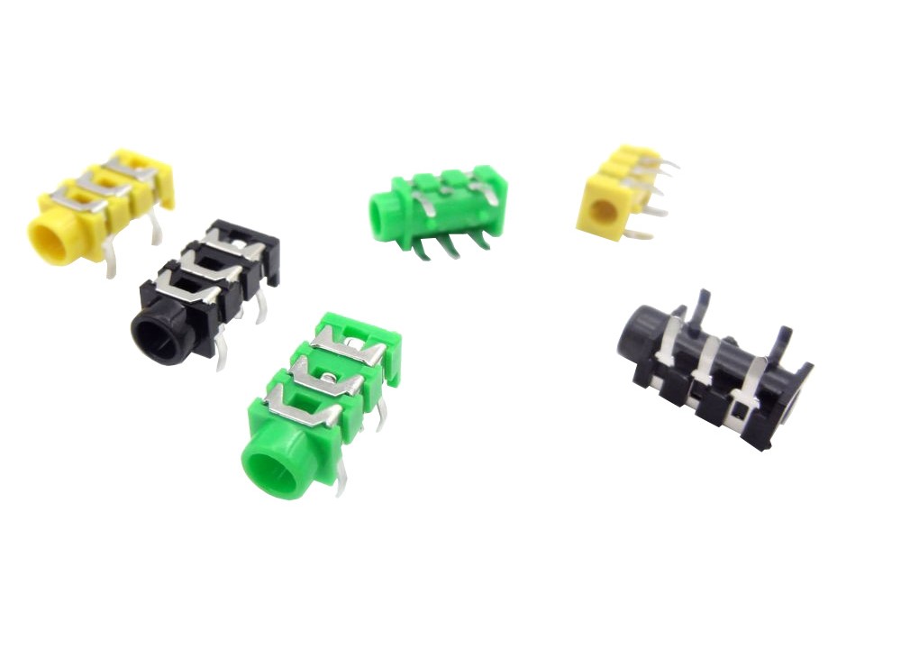 مجموعه 56 عددی جک هدفون 3.5mm استریو صورتی 5 پین PJ-313