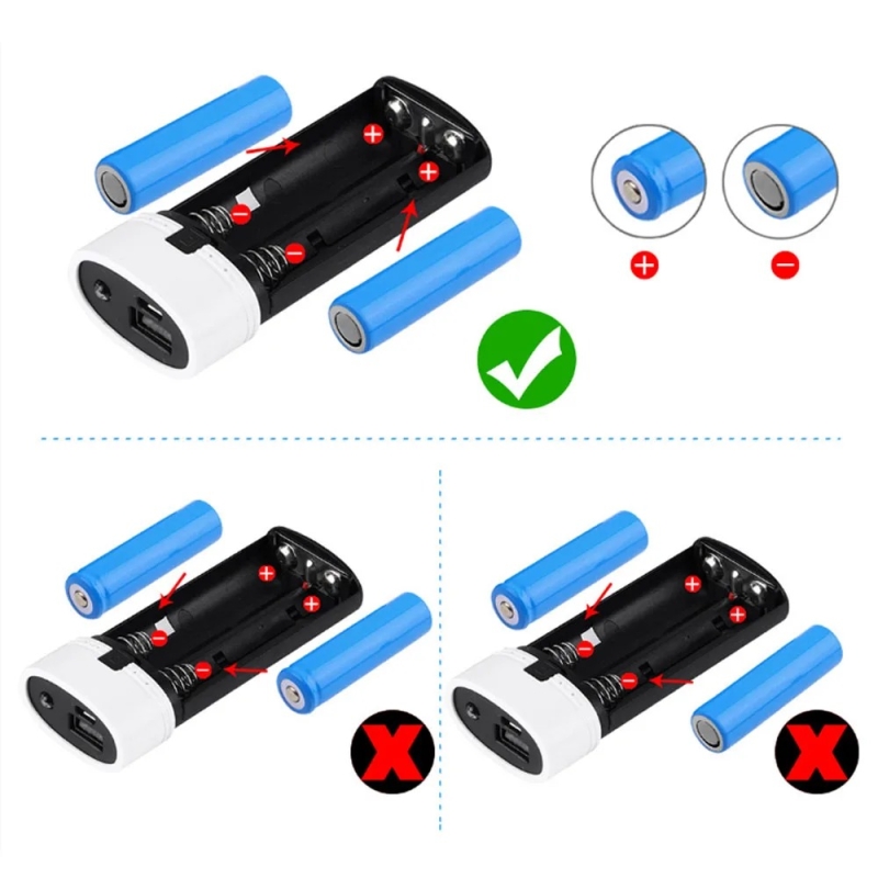 کیس پاوربانک 5600mAh با ورودی Micro USB دارای خروجی 5V-1A USB