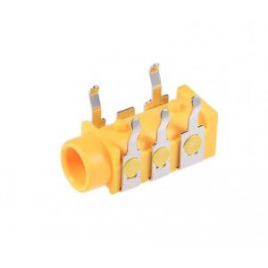 مجموعه 57 عددی جک هدفون 3.5mm استریو زرد 5 پین PJ-313