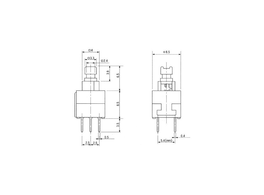 مجموعه 57 عددی شستی 6 پایه On-Off سایز 8.5x8.5 مجموعه 57 عددی شستی 6 پایه On-Off سایز 8.5x8.5
