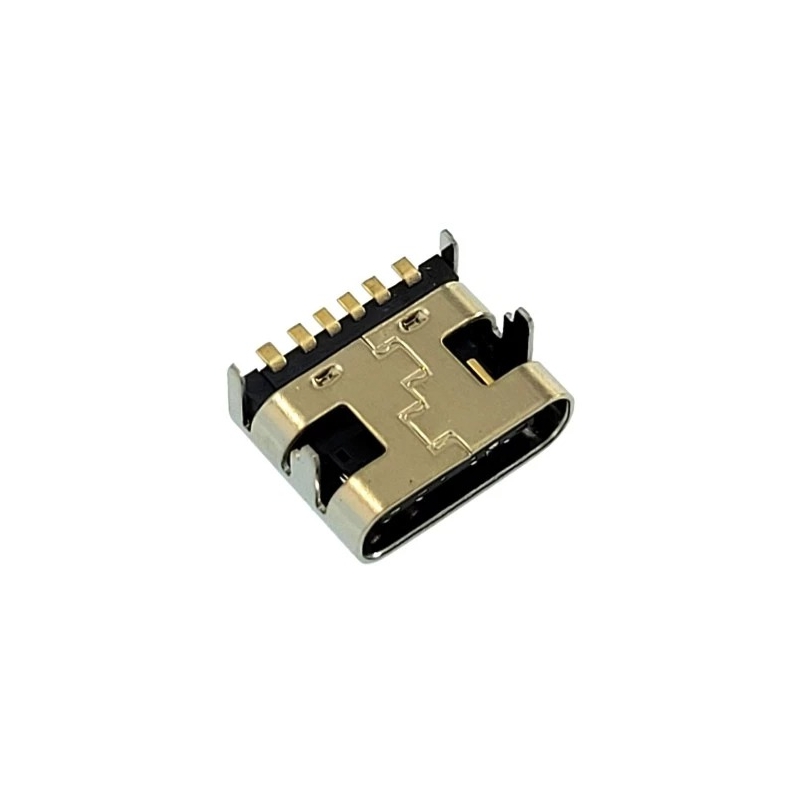 مجموعه 58 عددی کانکتور Type-C مادگی 6pin با هولدر 4 پایه