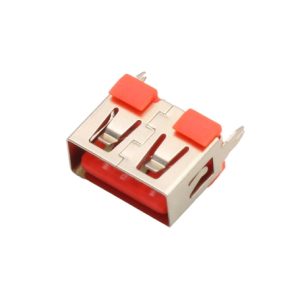 مجموعه 59 عددی کانکتور USB-A مادگی ایستاده کوتاه 10mm رنگ نارنجی