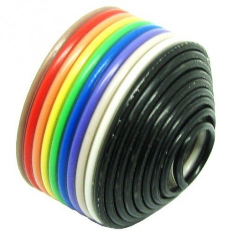 مجموعه 6 عددی کابل فلت 10 رشته رنگی یک متری مجموعه 6 عددی کابل فلت 10 رشته رنگی یک متری