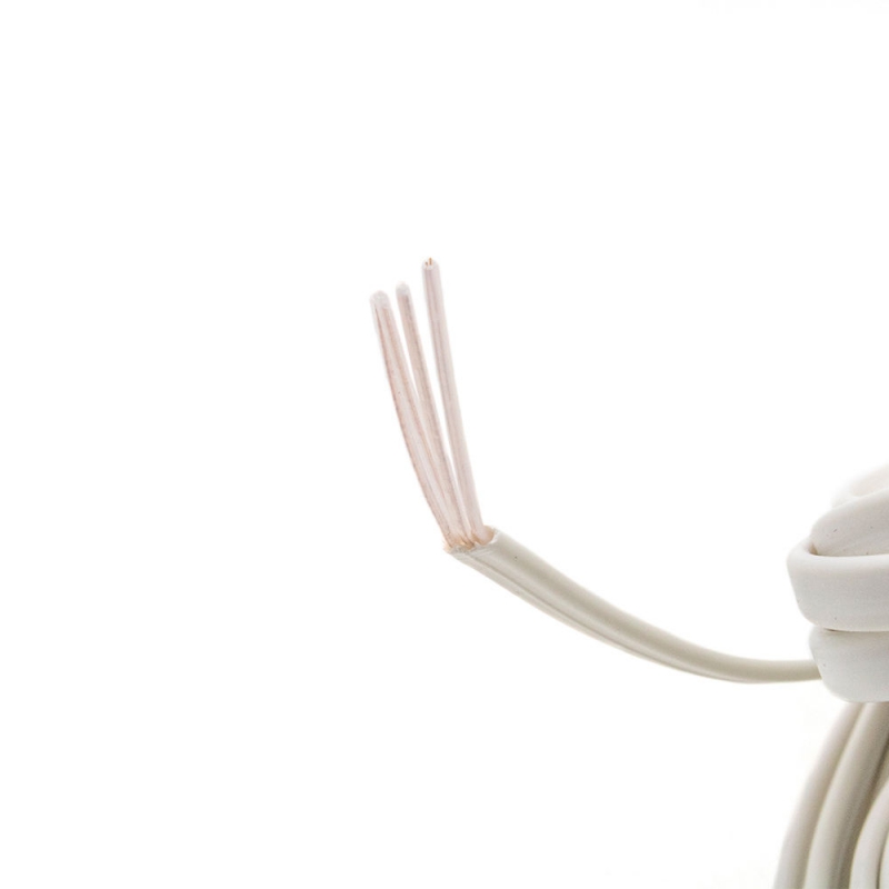 مجموعه 6 عددی کابل تلفن 4 رشته سفید 10متری